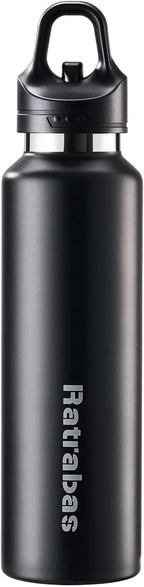 Ratrabas Insulated Water Bottle for Men, 21.6 oz Leak-Proof Tumbler,