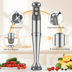 KOIOS Immersion Blender, 1000W Anti-scratch 3-in-1 Hand Blender